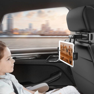 Tech-Protect V2 car holder for telescopic headrest for phone / tablet - black
