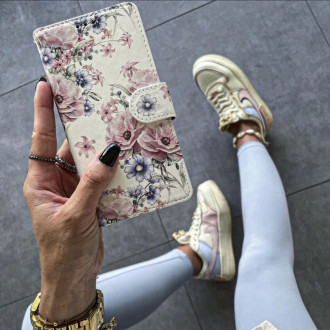 Tech-Protect Wallet case for Samsung Galaxy A34 5G - pink flowers