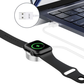 Tech-Protect UltraBoost magnetic inductive charger with USB-A connector for Apple Watch 1.2m - white