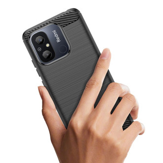 Tech-Protect TPUCarbon case for Xiaomi Redmi 12C - black