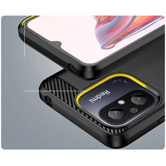 Tech-Protect TPUCarbon case for Xiaomi Redmi 12C - black