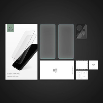 Tech-Protect Supreme Set for Xiaomi Redmi Note 12 4G / LTE 2x Tempered Glass for Display / Tempered Glass for Camera