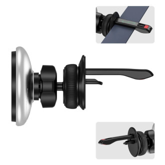 Tech-Protect MM15W-V3 car phone holder with MagSafe 15W inductive charger for air vent - black