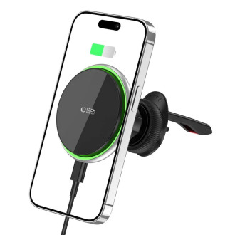 Tech-Protect MM15W-V3 car phone holder with MagSafe 15W inductive charger for air vent - black