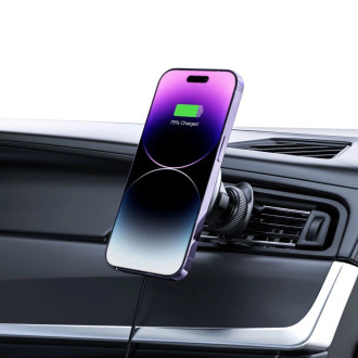 Tech-Protect MM15W-V3 car phone holder with MagSafe 15W inductive charger for air vent - black
