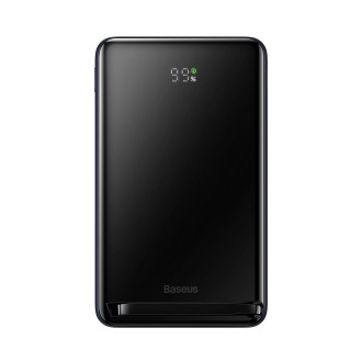 Baseus Magnetic Bracket power bank with wireless charging MagSafe 10000mAh 20W navy blue (PPCX000003) + USB Type C cable Baseus Xiaobai Series 60W 0.5
