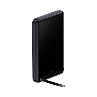 Baseus Magnetic Bracket power bank with wireless charging MagSafe 10000mAh 20W navy blue (PPCX000003) + USB Type C cable Baseus Xiaobai Series 60W 0.5