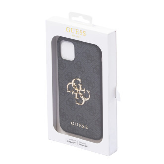 Guess case for iPhone 11 / XR 4G Big Metal Logo series - gray