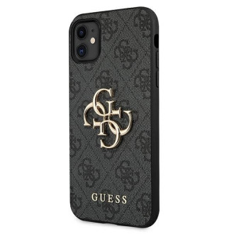 Guess case for iPhone 11 / XR 4G Big Metal Logo series - gray