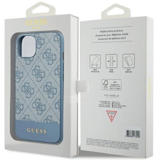 Guess 4G Stripe Collection case for iPhone 15 / 14 / 13 - blue
