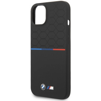 BMW M Silicone Pattern MagSafe Case for iPhone 15/14/13 - Black