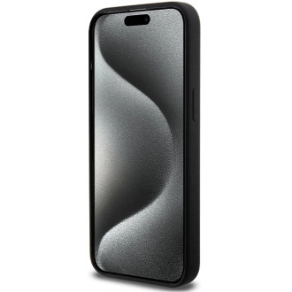 BMW M Silicone Pattern MagSafe case for iPhone 15 Pro Max - black