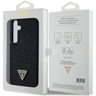 Guess Rhinestone Triangle case for Samsung Galaxy S24+ - black