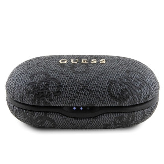 TWS Guess 4G Metal Bluetooth headphones with ENC docking station - black