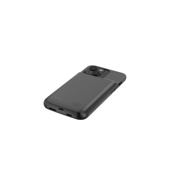 Tech-Protect PowerCase case for iPhone 14 / 14 Pro with 4800mAh power bank - black