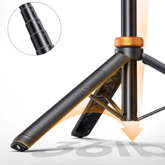Tech-Protect L03S Bluetooth selfie stick with remote control, tripod up to 148cm and 180 head - black