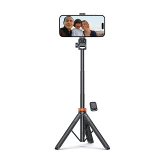 Tech-Protect L03S Bluetooth selfie stick with remote control, tripod up to 148cm and 180 head - black