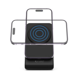 Tech-Protect QI15W-A23 inductive MagSafe 15W charger in the form of a stand - black