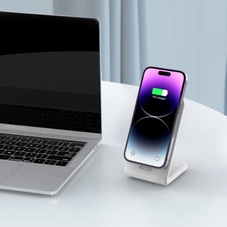 Tech-Protect QI15W-A23 inductive MagSafe 15W charger in the form of a stand - white