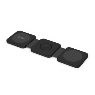 Tech-Protect QI15W-A24 inductive MagSafe 3in1 charger for smartphone / AirPods / Apple Watch - black