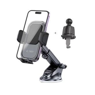 Tech-Protect V6 car phone holder for cockpit / air vent - black