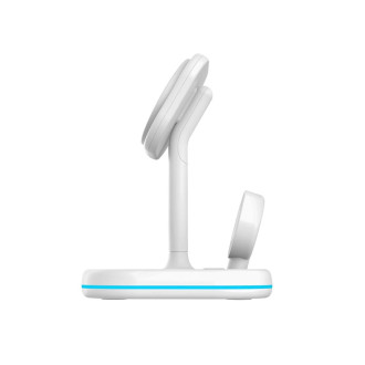 Tech-Protect QI15W-A27 3in1 inductive charger with stand with MagSafe for smartphone / Apple Watch / AirPods - white
