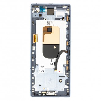 LCD Display + Dotyková Deska + Přední Kryt Gray Sony J9110 Xperia 1 (Service Pack)