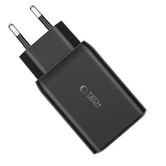 Tech-Protect C65W network charger 2x USB-C PD 65W / USB-A QC 3.0 - black