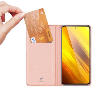 DUX DUCIS Skin Pro Bookcase type case for Xiaomi Poco X3 NFC / Poco X3 Pro pink