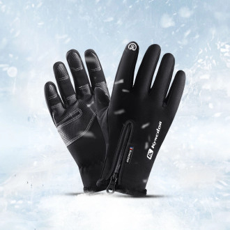 Winter phone sports gloves (size L) - black