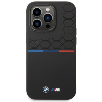 BMW Silicone Pattern iPhone 15 Pro Case - Black