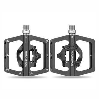Rockbros PD15-BK Aluminum Alloy Bicycle Pedal Set - Black