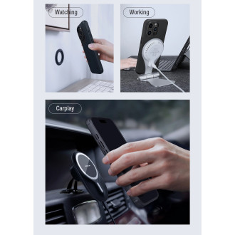 Nillkin Super Frosted Shield Pro Magnetic Case for iPhone 15 Pro - black