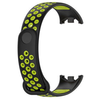 Tech-Protect SoftBand strap for Xiaomi Smart Band 8 / 8 NFC - black and green
