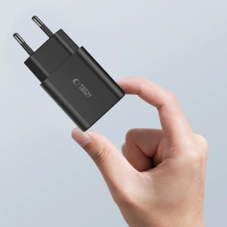 Tech-Protect NC30W USB-C PD 30W / USB-A QC 3.0 network charger - black