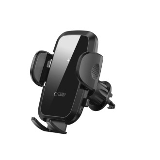 Tech-Protect CM15W-V1 car phone holder with 15W inductive charger for cockpit / air vent - black