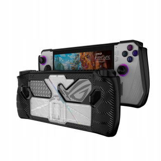 Tech-Protect Defense case for Asus ROG Ally - black and transparent