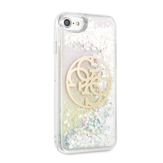 Guess GUHCI8LGIRGP iPhone 7/8/SE 2020 / SE 2022 hard case Liquid Glitter 4G Circle