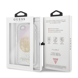 Guess GUHCI8LGIRGP iPhone 7/8/SE 2020 / SE 2022 hard case Liquid Glitter 4G Circle