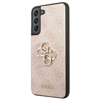 Guess GUHCS22M4GMGPI S906 S22+ różowy/pink hardcase 4G Big Metal Logo