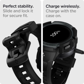 Spigen RUGGED ARMOR &quot;PRO&quot; GALAXY Watch 4/5 44MM CHARCOAL GRAY