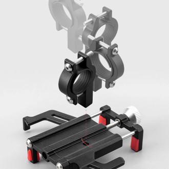 Rockbros 699-BK Aluminum Alloy Bicycle Phone Holder - Black