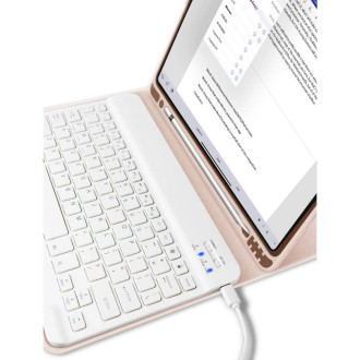 Tech-Protect SC Pen + Keyboard case with keyboard for iPad 10.9&quot; 2022 - pink