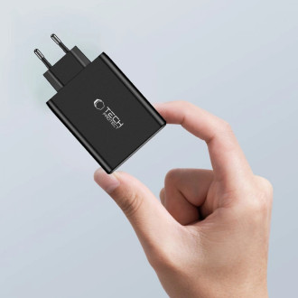 Tech-Protect NC100W-GAN GaN network charger 3x USB-C PD 100W / USB-A QC 3.0 - black