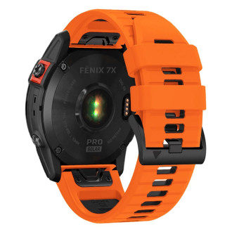 Tech-Protect IconBand Pro Strap for Garmin Fenix ​​3 / 5X / 3HR / 5X Plus / 6X / 6X Pro / 7X - Orange &amp; Black