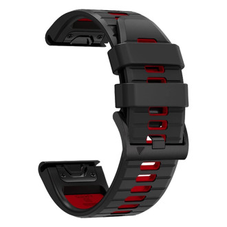 Tech-Protect IconBand Pro strap for Garmin Fenix ​​3 / 5X / 3HR / 5X Plus / 6X / 6X Pro / 7X - black and red