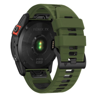 Tech-Protect IconBand Pro Strap for Garmin Fenix ​​3 / 5X / 3HR / 5X Plus / 6X / 6X Pro / 7X - Dark Green/Black