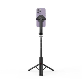 Tech-Protect L04S Bluetooth selfie stick with tripod up to 95cm and 360 head - black