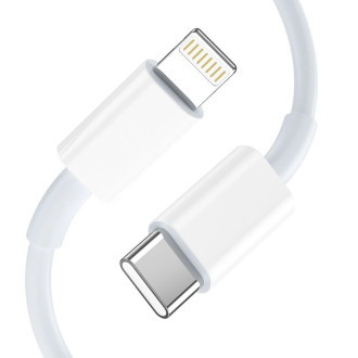Tech-Protect C20W 2x USB-C PD 20W network charger with Lightning / USB-C cable - white