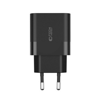 Tech-Protect C20W mains charger 2x USB-C PD 20W - black